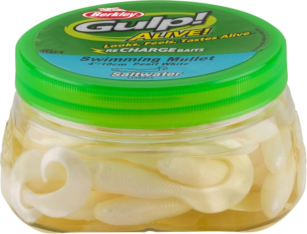 Berkley Gulp! Alive! Swimming Mullet Soft Bait – Realistic Saltwater F