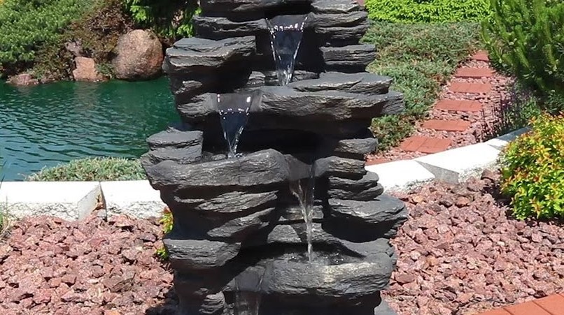 best outdoor lighted water fountains