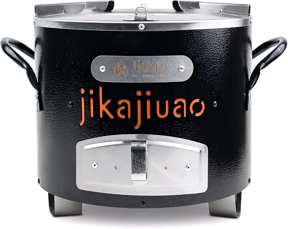 26CM Portable Rocket Stove for Outdoor Camping BBQ, Efficient Charcoal